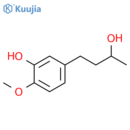 5-(3-hydroxybutyl)-2-methoxyphenol structure