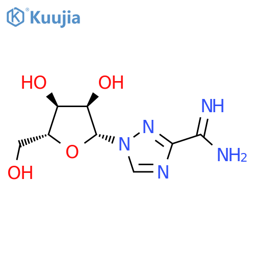 1H-1,2,4-Triazole-3-carboximidamide,1-b-D-ribofuranosyl- structure