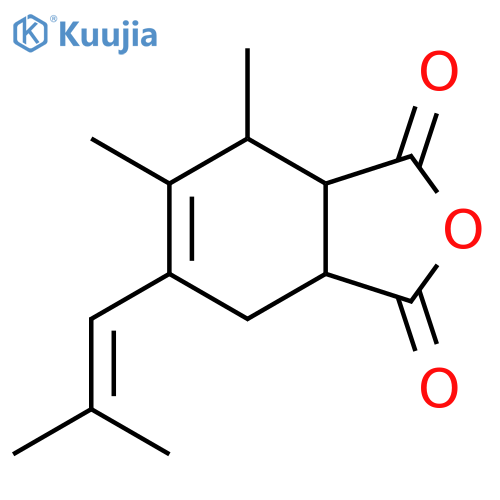 4,5-dimethyl-6-(2-methylprop-1-en-1-yl)-3a,4,7,7a-tetrahydroisobenzofuran-1,3-dione structure