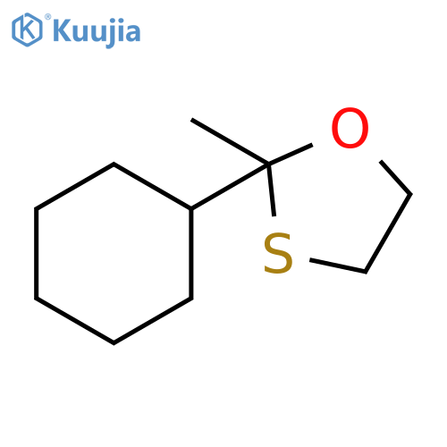 1,3-Oxathiolane, 2-cyclohexyl-2-methyl- structure