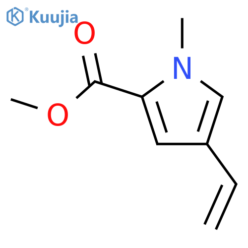methyl 4-ethenyl-1-methyl-1H-pyrrole-2-carboxylate structure