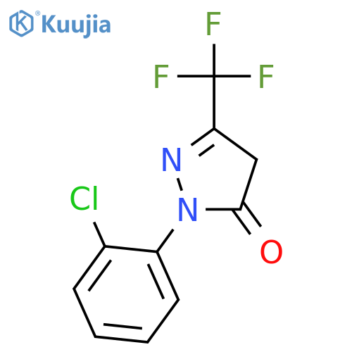 3H-Pyrazol-3-one, 2-(2-chlorophenyl)-2,4-dihydro-5-(trifluoromethyl)- structure