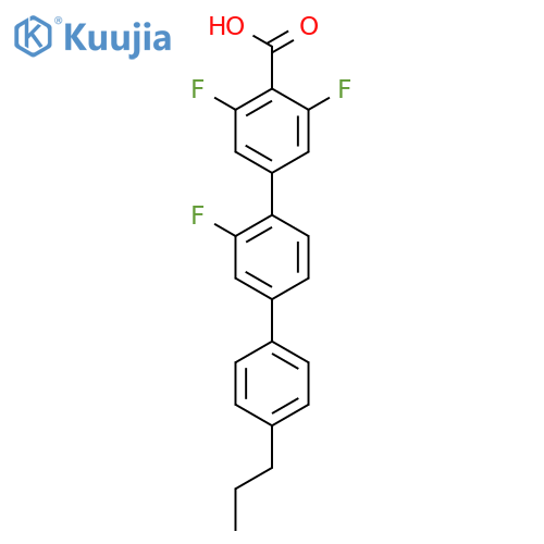 2',3,5-Trifluoro-4''-propyl-[1,1':4',1''-terphenyl]-4-carboxylic acid structure