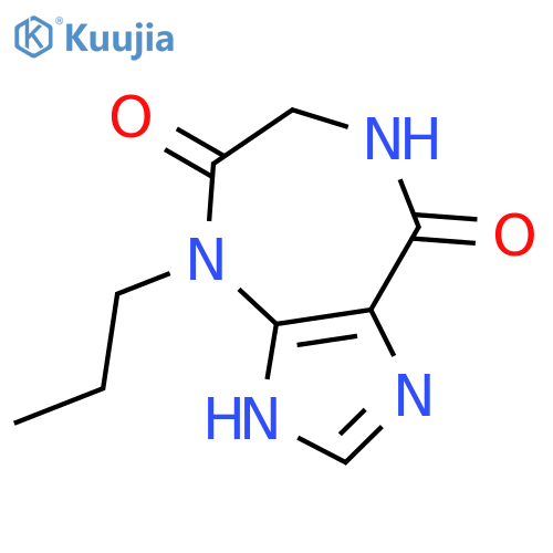 3,4,6,7-tetrahydro-4-propyl-Imidazo[4,5-e][1,4]diazepine-5,8-dione structure