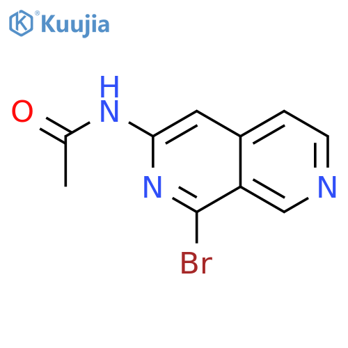 Acetamide, N-(1-bromo-2,7-naphthyridin-3-yl)- structure