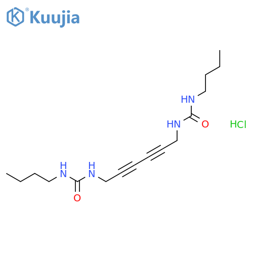 Urea, N,N''-2,4-hexadiyne-1,6-diylbis[N'-butyl-, hydrochloride structure