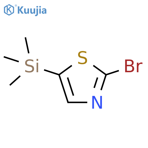 Thiazole, 2-bromo-5-(trimethylsilyl)- structure