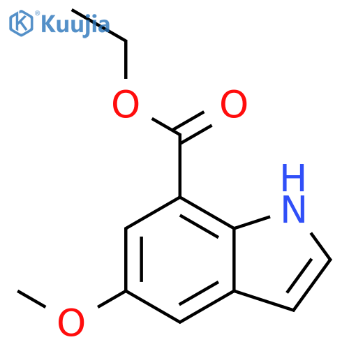 5-methoxy-1H-Indole-7-carboxylic acid ethyl ester structure