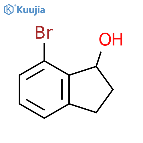 7-Bromo-2,3-dihydro-1H-inden-1-ol structure