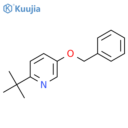 5-(Benzyloxy)-2-tert-butylpyridine structure