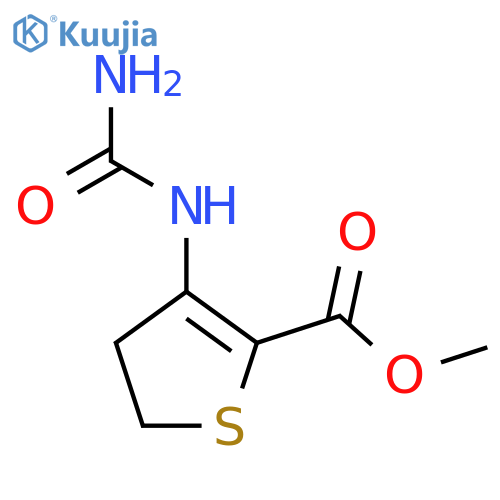 Methyl 4-(carbamoylamino)-2,3-dihydrothiophene-5-carboxylate structure