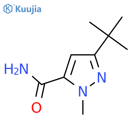 5-Tert-butyl-2-methyl-2H-pyrazole-3-carboxylic acid amide structure