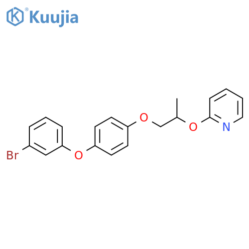 2-[2-[4-(3-Bromophenoxy)phenoxy]-1-methylethoxy]pyridine structure