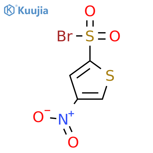 2-Thiophenesulfonyl bromide, 4-nitro- structure