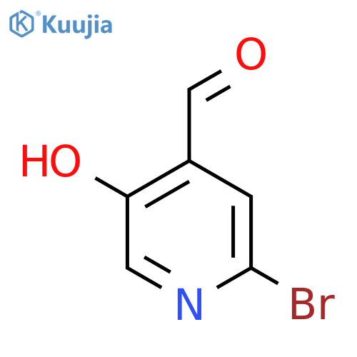 2-bromo-5-hydroxypyridine-4-carbaldehyde structure