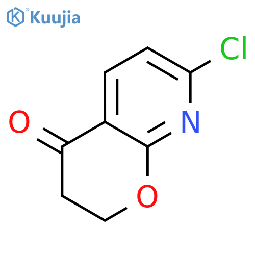 7-chloro-2,3-dihydropyrano[2,3-b]pyridin-4-one structure