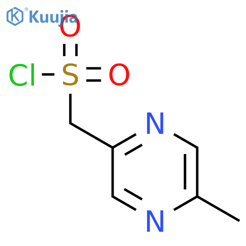 (5-methylpyrazin-2-yl)methanesulfonyl chloride structure