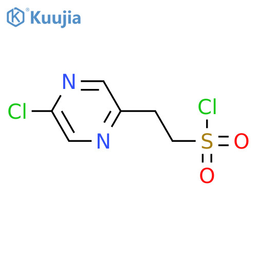 2-(5-chloropyrazin-2-yl)ethane-1-sulfonyl chloride structure