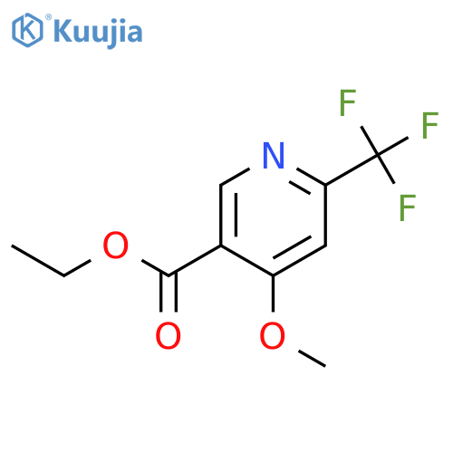 ethyl 4-methoxy-6-(trifluoromethyl)pyridine-3-carboxylate structure