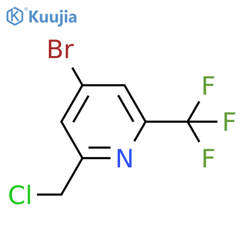 4-bromo-2-(chloromethyl)-6-(trifluoromethyl)pyridine structure