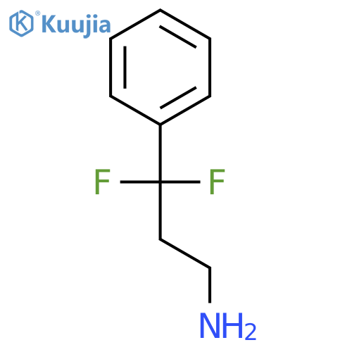 3,3-difluoro-3-phenylpropan-1-amine structure
