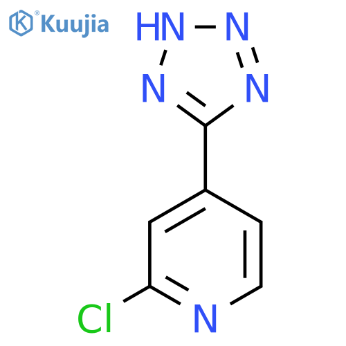 2-chloro-4-(1H-1,2,3,4-tetrazol-5-yl)pyridine structure