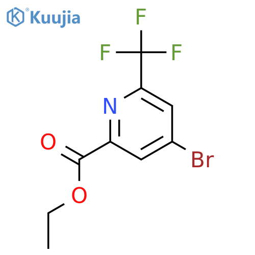 ethyl 4-bromo-6-(trifluoromethyl)pyridine-2-carboxylate structure