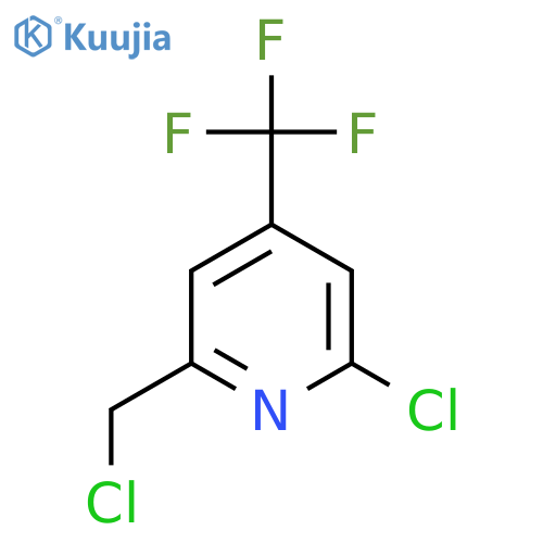 2-chloro-6-(chloromethyl)-4-(trifluoromethyl)pyridine structure