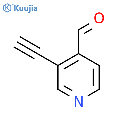 3-Ethynylisonicotinaldehyde structure