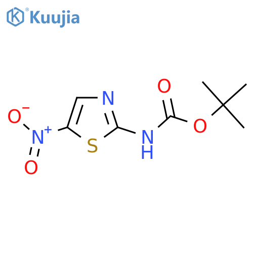 tert-butyl N-(5-nitro-1,3-thiazol-2-yl)carbamate structure
