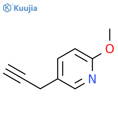 2-methoxy-5-(prop-2-yn-1-yl)pyridine structure