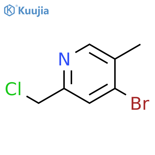4-bromo-2-(chloromethyl)-5-methylpyridine structure