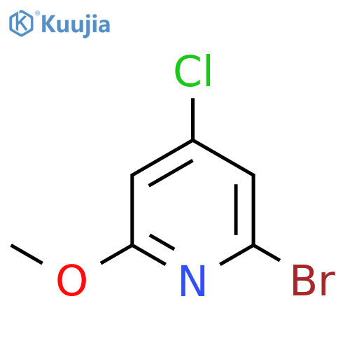 2-bromo-4-chloro-6-methoxypyridine structure
