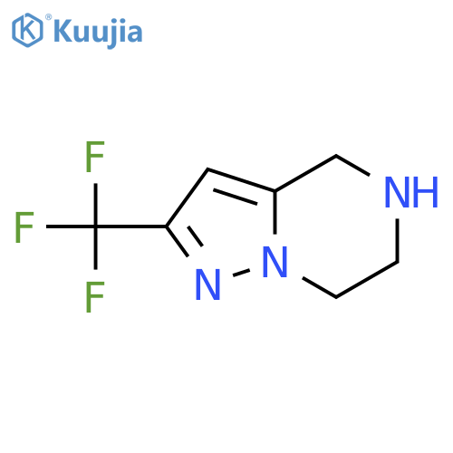 2-(trifluoromethyl)-4H,5H,6H,7H-pyrazolo1,5-apyrazine structure