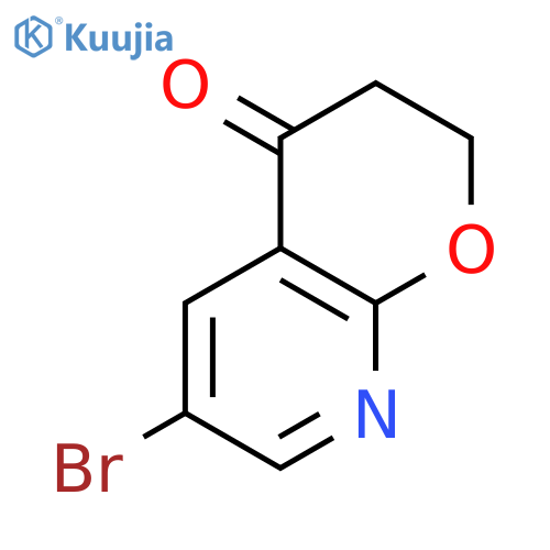 6-bromo-2,3-dihydropyrano[2,3-b]pyridin-4-one structure