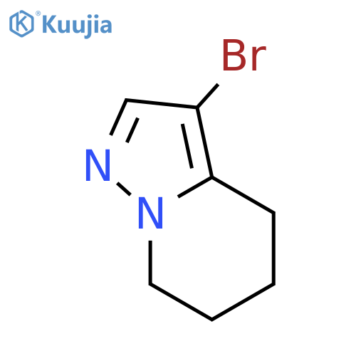 3-bromo-4H,5H,6H,7H-pyrazolo[1,5-a]pyridine structure