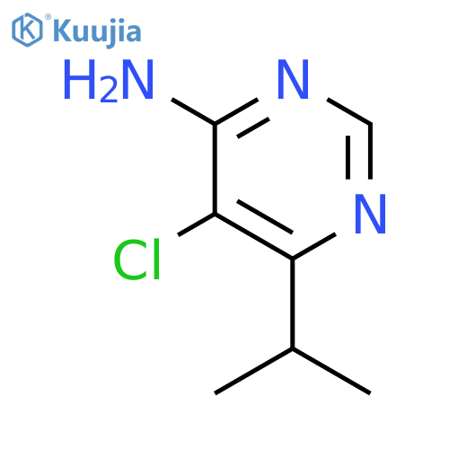 5-chloro-6-propan-2-ylpyrimidin-4-amine structure