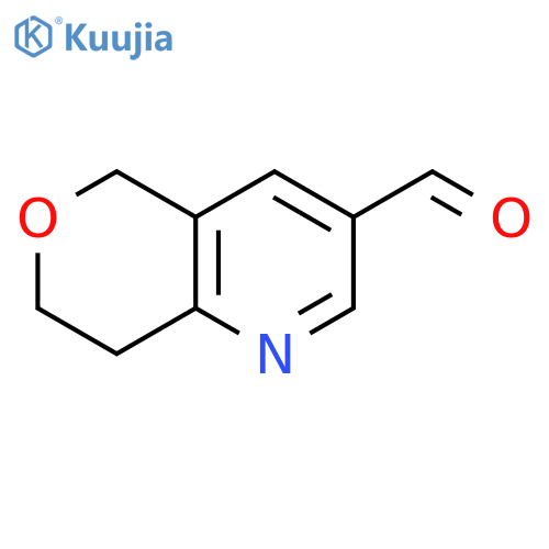 7,8-dihydro-5H-pyrano[4,3-b]pyridine-3-carbaldehyde structure
