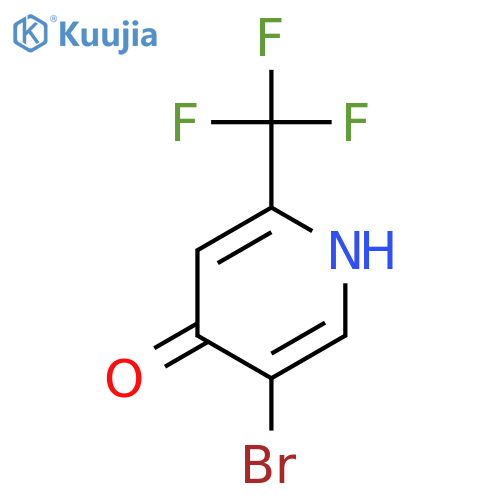5-Bromo-2-(trifluoromethyl)pyridin-4-ol structure