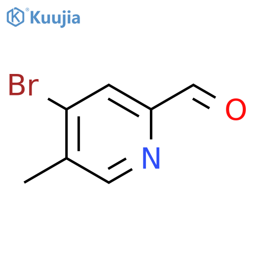 4-\u200bBromo-\u200b5-\u200bmethyl-\u200b2-\u200bpyridinecarbaldehyde structure