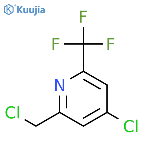 4-chloro-2-(chloromethyl)-6-(trifluoromethyl)pyridine structure