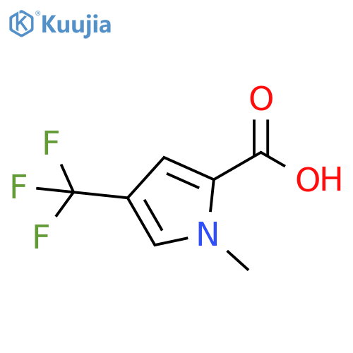 1-Methyl-4-(trifluoromethyl)-1H-pyrrole-2-carboxylic acid structure