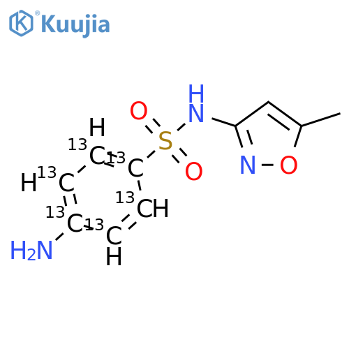 Sulfamethoxazole-13C6 structure