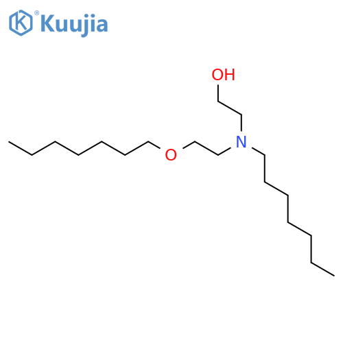 Ethanol, 2-[heptyl[2-(heptyloxy)ethyl]amino]- structure