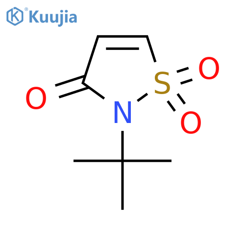 3(2H)-Isothiazolone, 2-(1,1-dimethylethyl)-, 1,1-dioxide structure