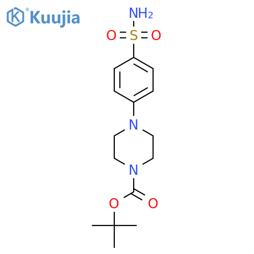 Tert-butyl 4-(4-sulfamoylphenyl)piperazine-1-carboxylate structure