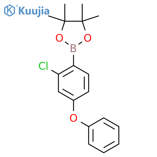 2-Chloro-4-(phenoxy)phenylboronic Acid Pinacol Ester structure