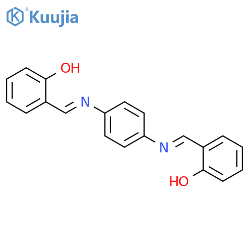 Phenol, 2,2'-[1,4-phenylenebis(nitrilomethylidyne)]bis-, (E,E)- structure