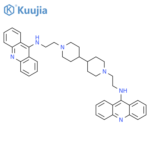 [4,4'-Bipiperidine]-1,1'-diethanamine,N,N'-di-9-acridinyl- (9CI) structure
