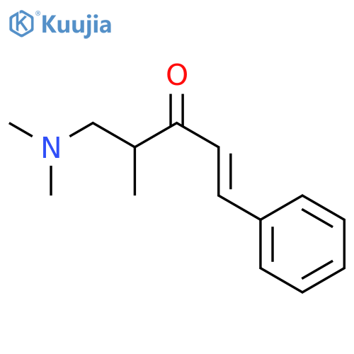 5-(dimethylamino)-4-methyl-1-phenylpent-1-en-3-one structure